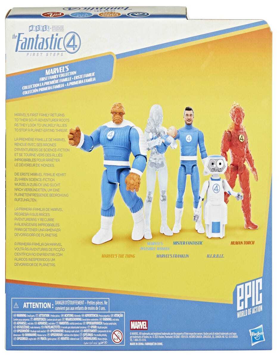 Set figuras acción articulada Los 4 Fantásticos: Primeros Pasos fans 4