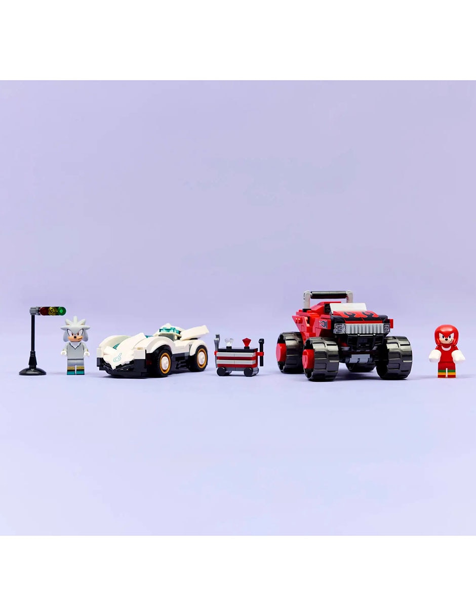 The Hedgehog Coche de Silver vs. Monster Truck Knuckles 77118 11
