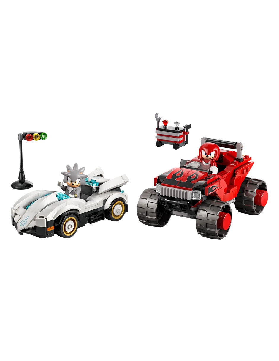 The Hedgehog Coche de Silver vs. Monster Truck Knuckles 77118 2