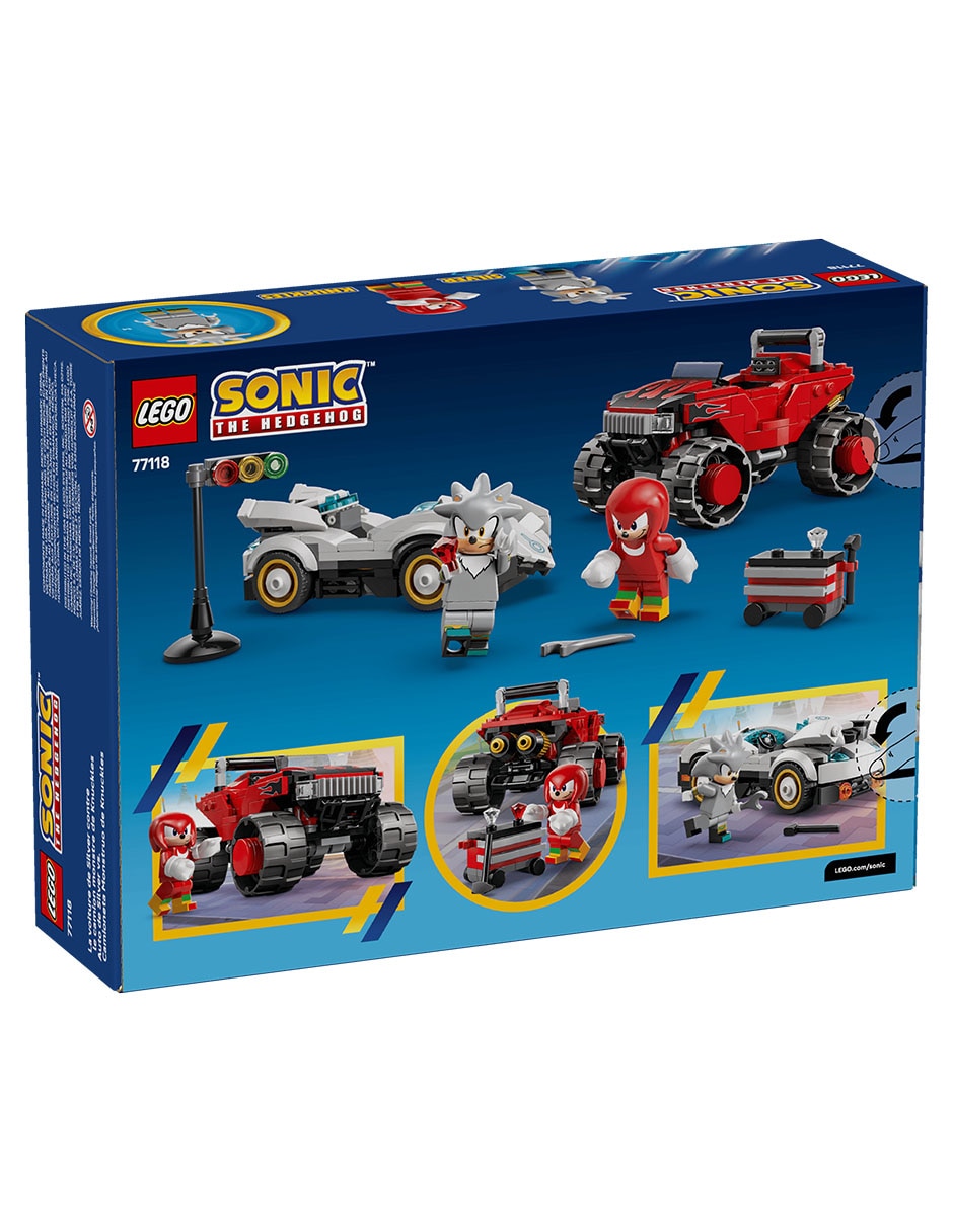 The Hedgehog Coche de Silver vs. Monster Truck Knuckles 77118 8