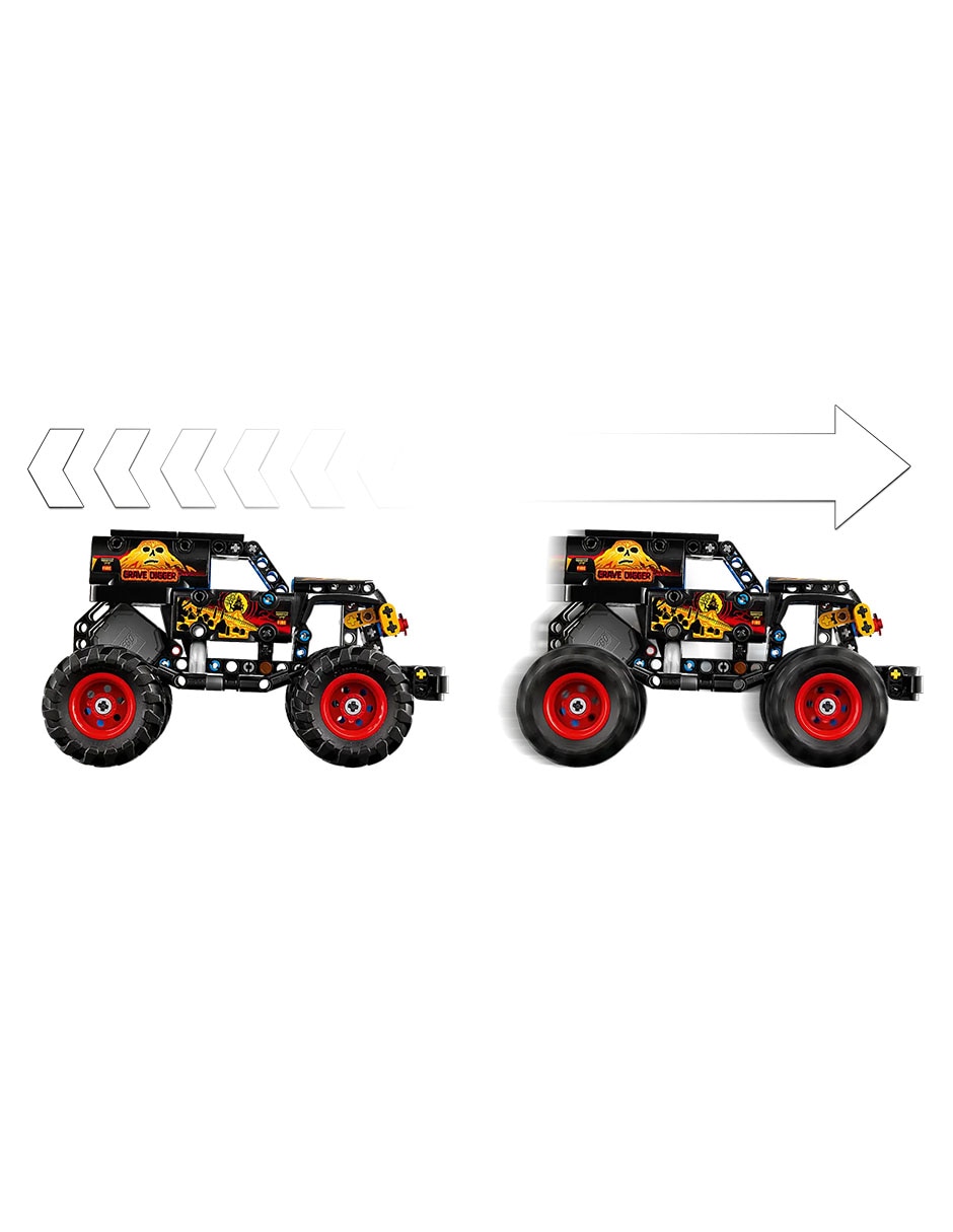 Monster Jam Grave Digger Fuego y Hielo 42219 6
