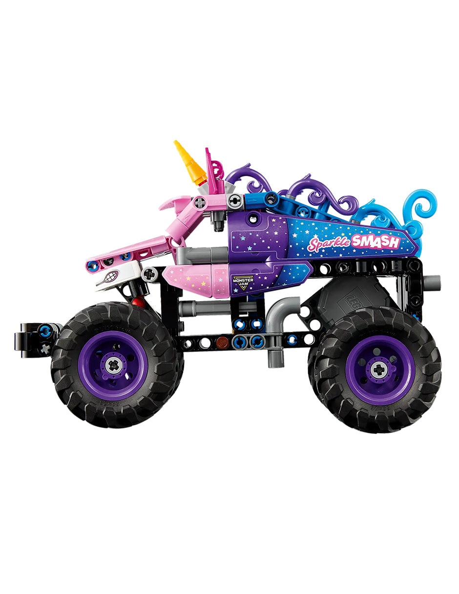 Monster Jam Sparkle Smash con Motor de Carga Manual 42220 3
