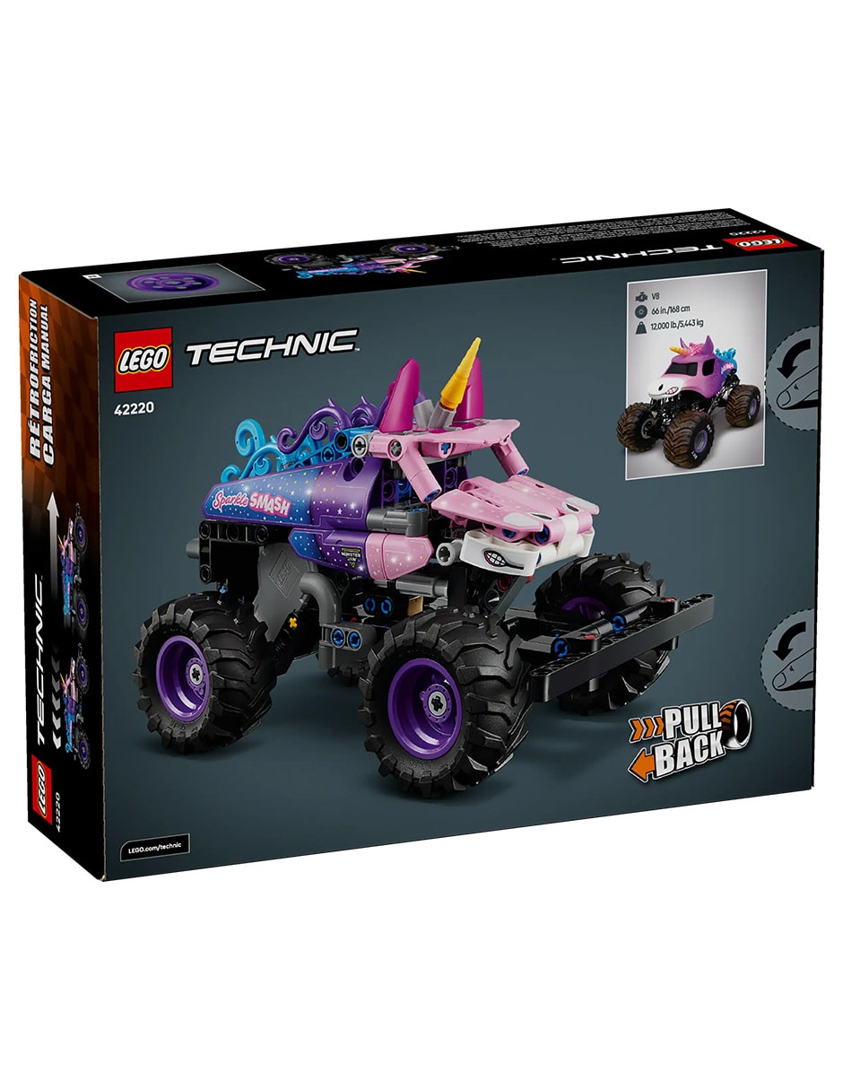 Monster Jam Sparkle Smash con Motor de Carga Manual 42220 6
