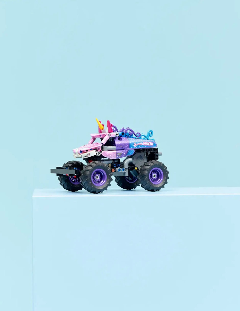 Monster Jam Sparkle Smash con Motor de Carga Manual 42220 7
