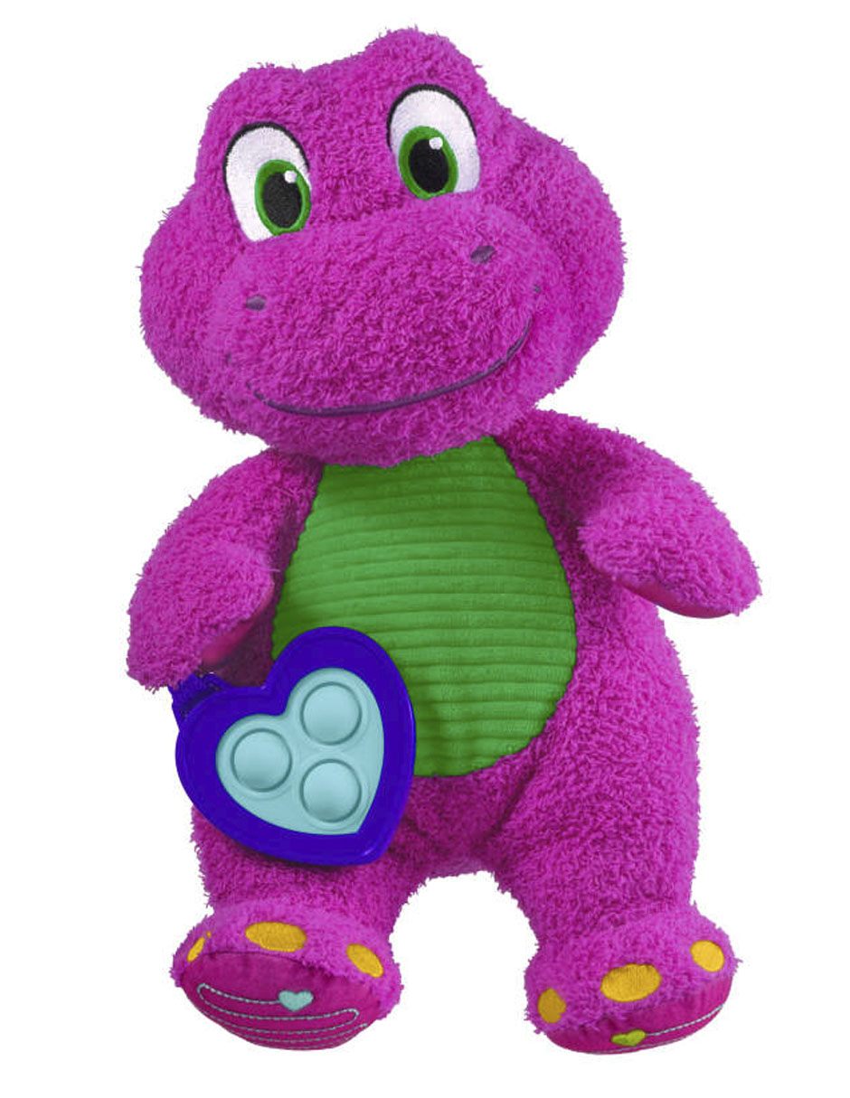 Peluche de Barney sensorial de 33 cm