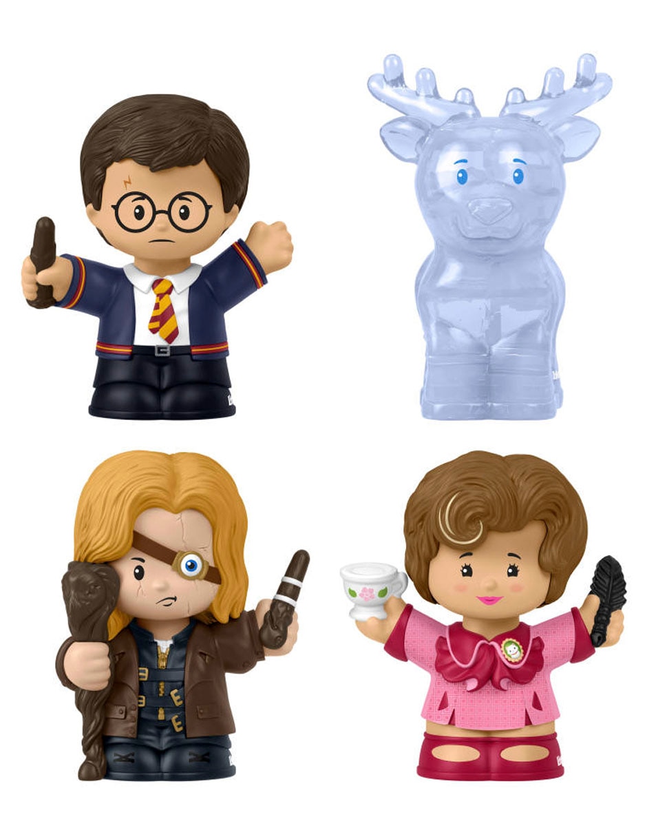Set figura de colección Harry Potter, Alastor Ojoloco Moody, Dolores Umbridge y Patronus especial Little People
