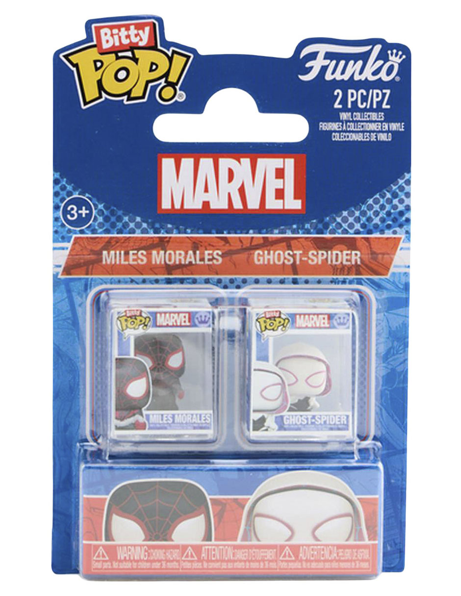 Set Funko Bitty POP! Spider-Man Miles Morales Y Ghost Spider