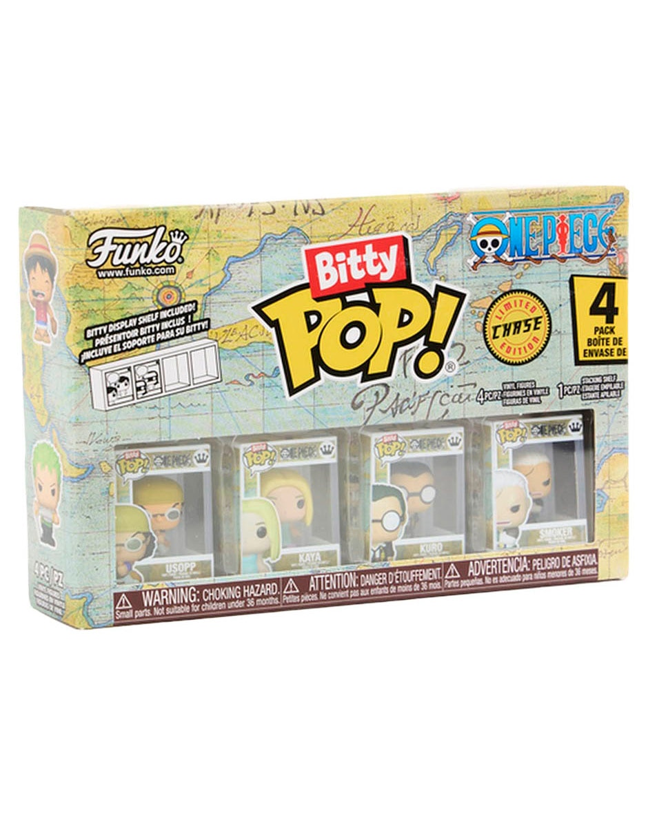 Set Funko Bitty POP! One Piece Ussop, Kaya, Kuro y Smoker 2