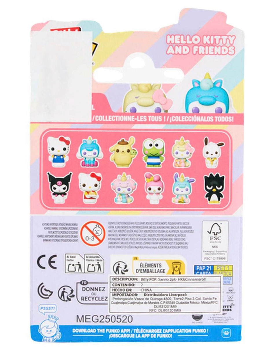 Set Bitty POP! Hello Kitty and Friends Hello Kitty y Cinnamorroll 2