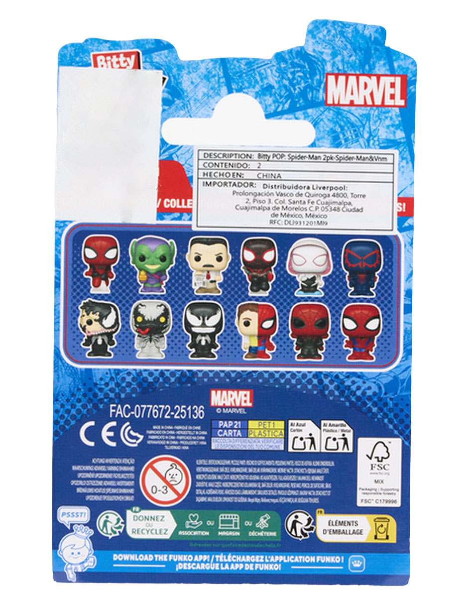 Funko Bitty POP! Marvel Spider-Man y Venom 3