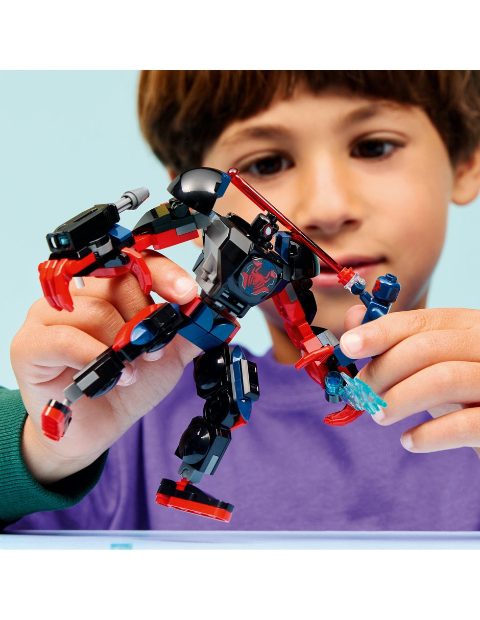 Juguete de construcción Marvel Armadura Robótica de Miles Morales vs. Spider-Man 2099 76337 5