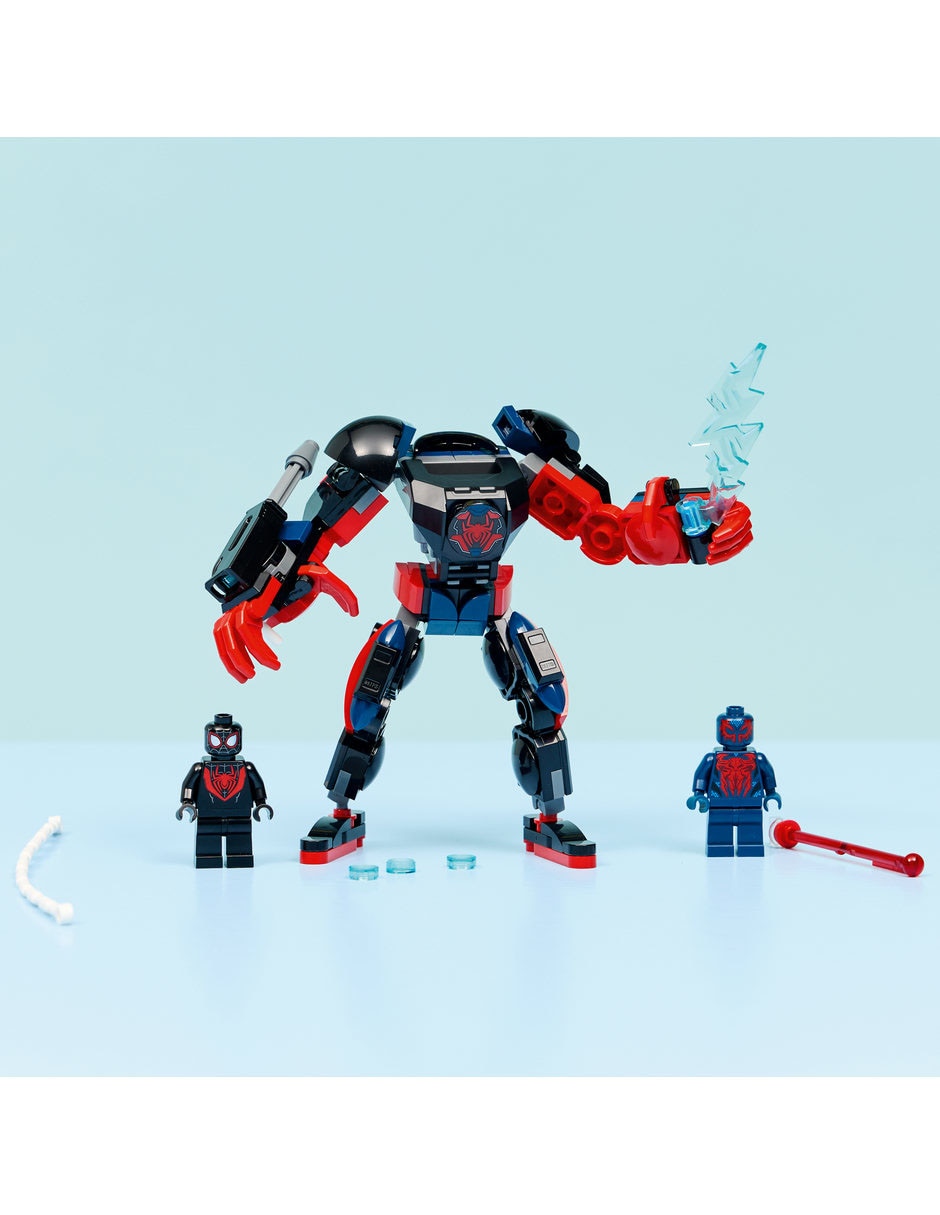 Juguete de construcción Marvel Armadura Robótica de Miles Morales vs. Spider-Man 2099 76337 8