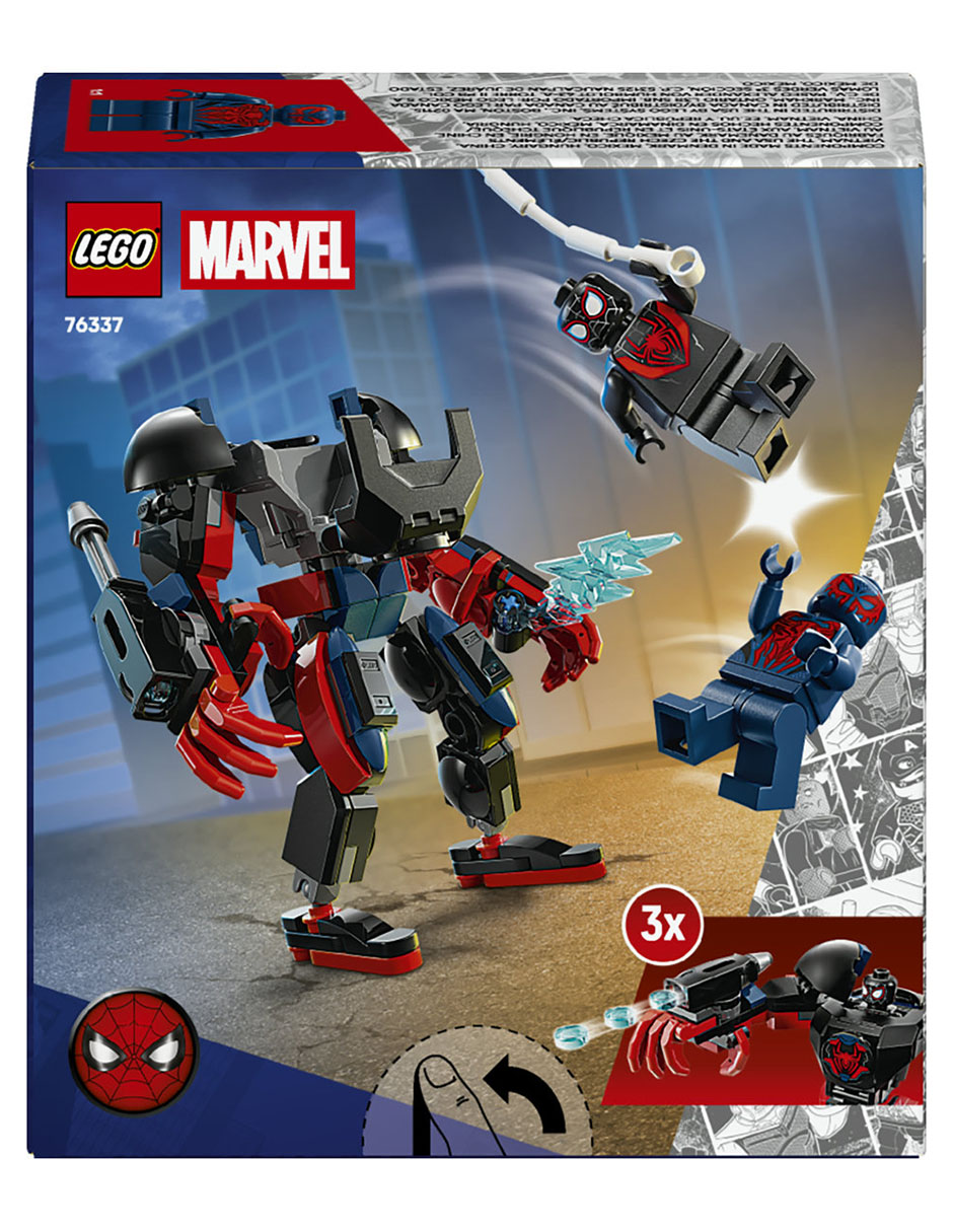 Juguete de construcción Marvel Armadura Robótica de Miles Morales vs. Spider-Man 2099 76337 10