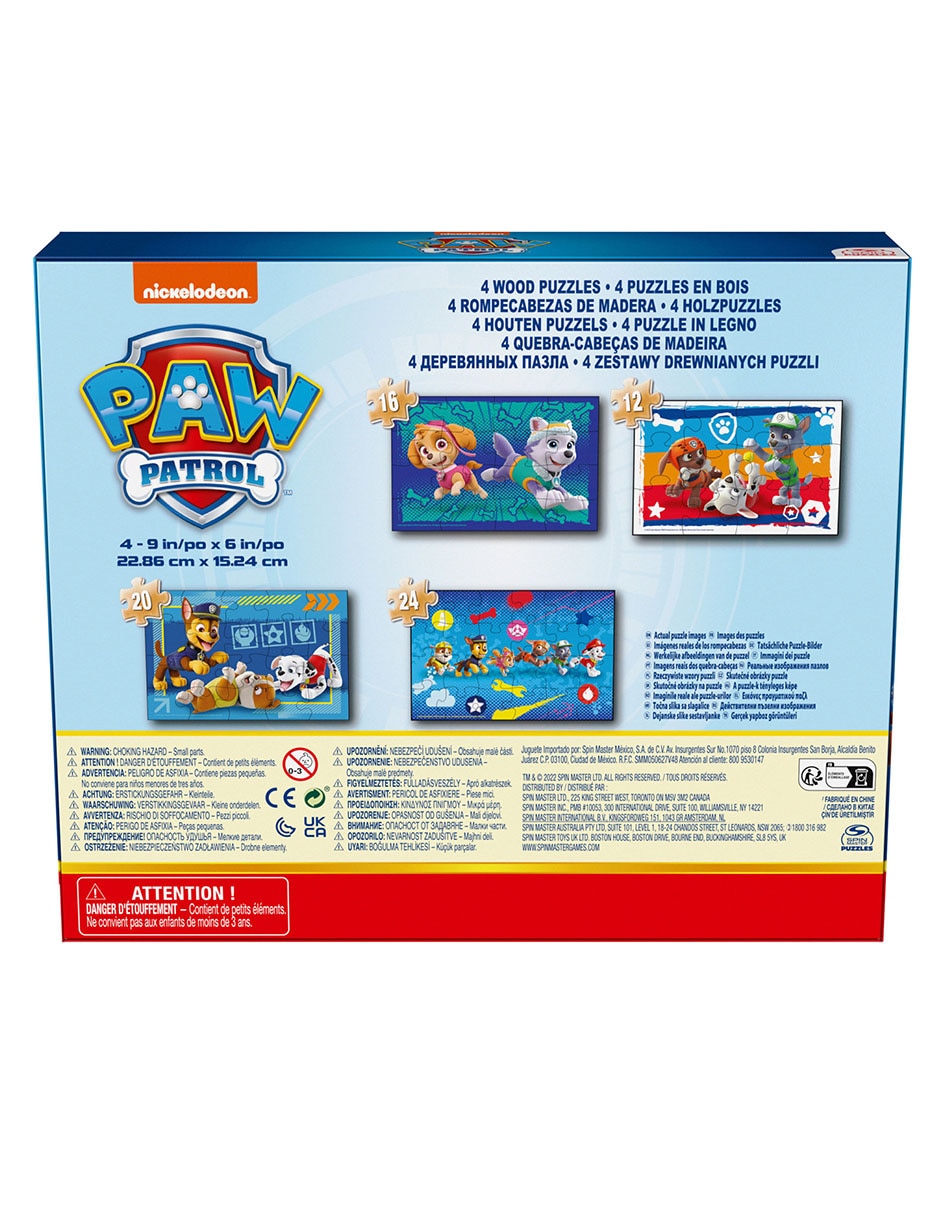 Set de rompecabezas Paw Patrol 3
