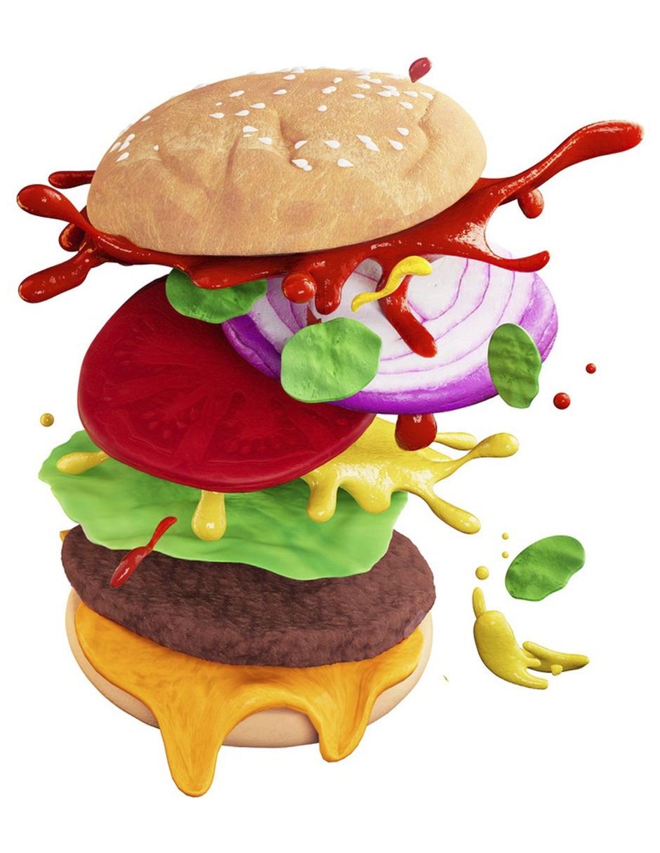 Set Masa slime life cheeseburger 2