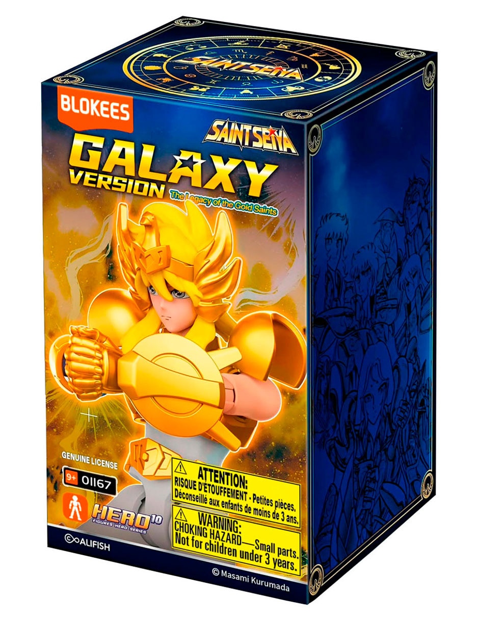 Figura coleccionable articulada Los Caballeros del Zodiaco Hyoga de Cisne Golden Bronze 2