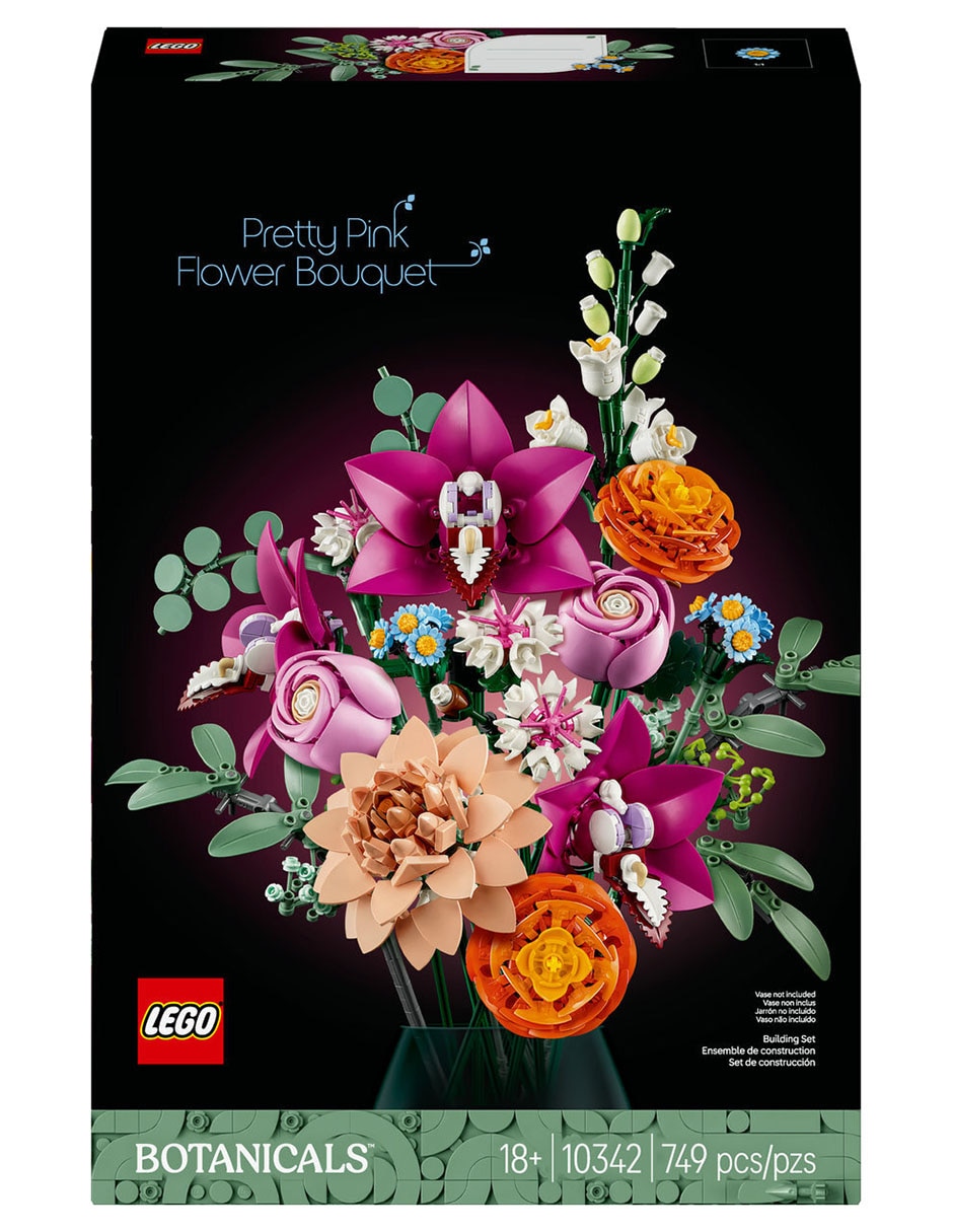 Lego Botanicals Ramo de Flores Fantasía en Rosa 10342 7