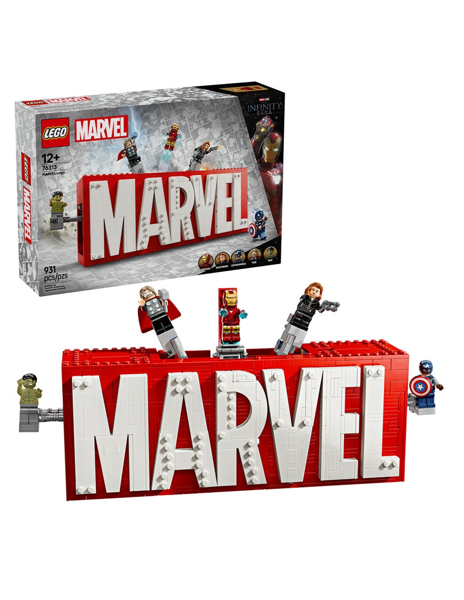 Infinity Saga Logotipo MARVEL y Minifiguras 76313