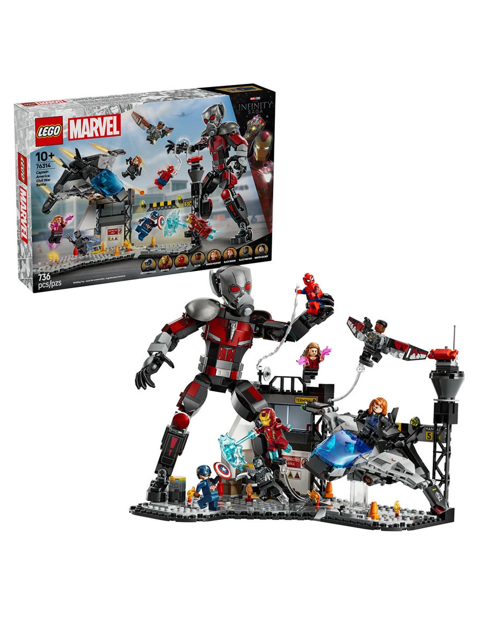 Infinity Saga Gran Batalla de Capitán América: Civil War 76314 Marvel