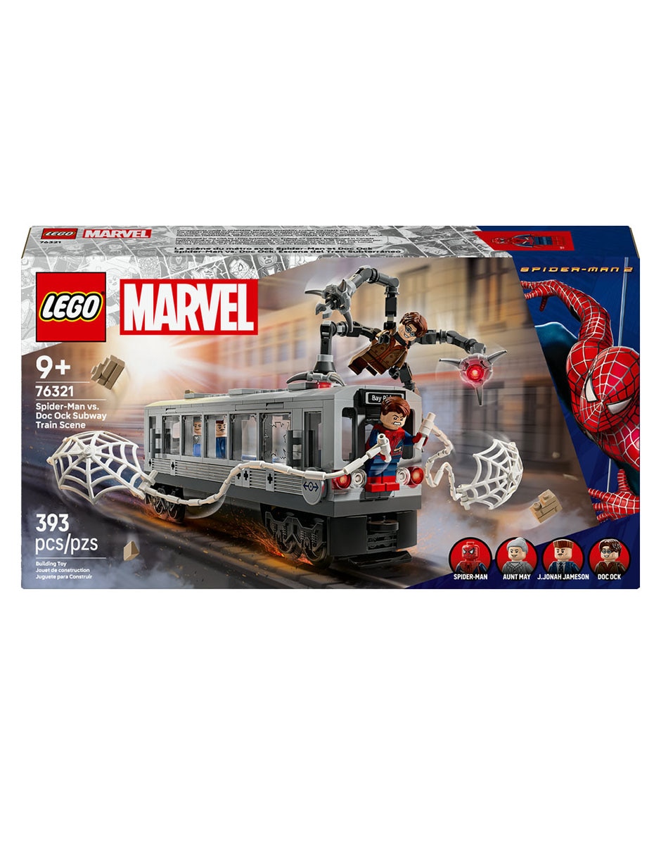 Spider-Man 2 Spider-Man vs. Doc Ock: Escena del Tren Subterráneo 76321 Marvel 5