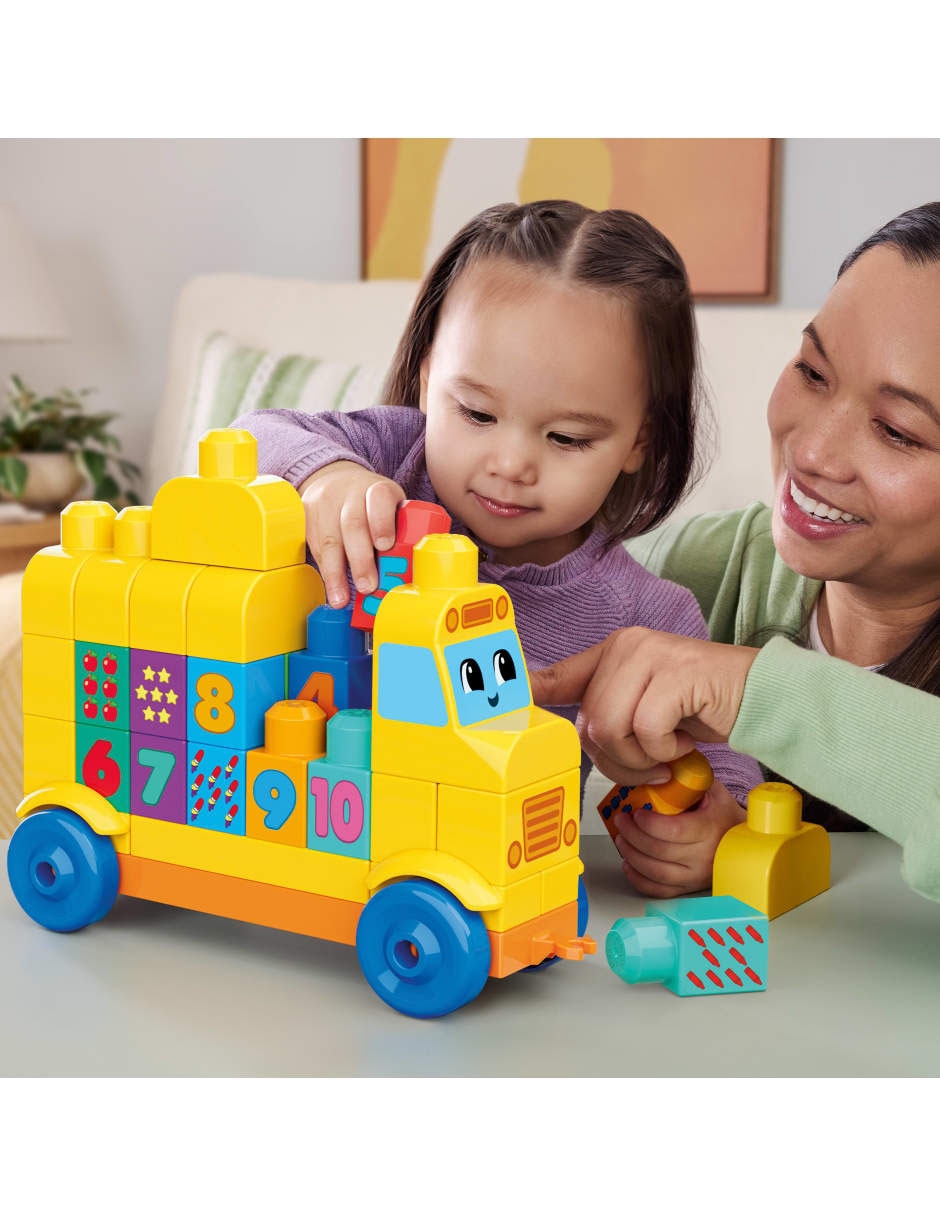 Set construcción Autobús Arma y Cuenta JKG34 Fisher Price 5