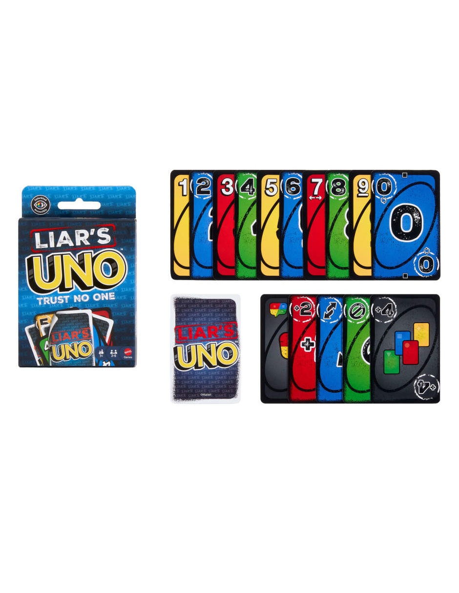 Uno Liar's juego de mesa