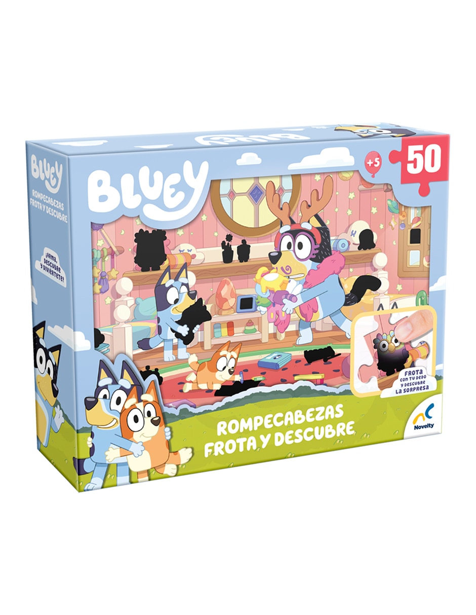 Rompecabezas infantil Frota y descubre Bluey 50 piezas Rompecabezas infantil Frota y descubre Bluey 50 piezas
