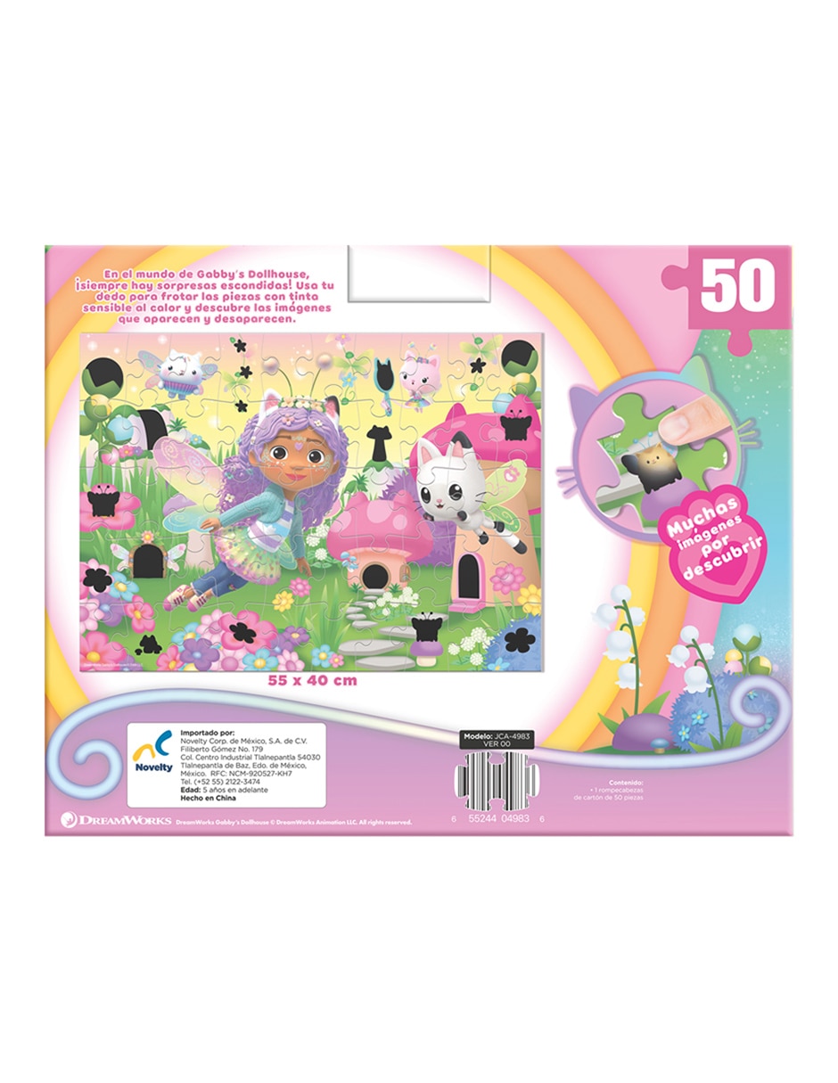 Rompecabezas infantil Frota y descubre Gabby´s Dollhouse 50 piezas 4