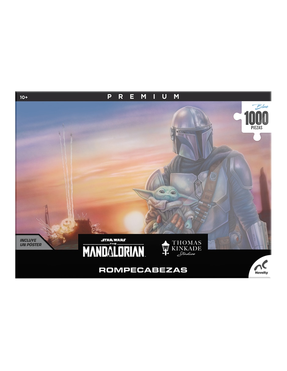 Rompecabezas Star Wars Premium Mandalorian Thomas Kinkade 1000 piezas 2