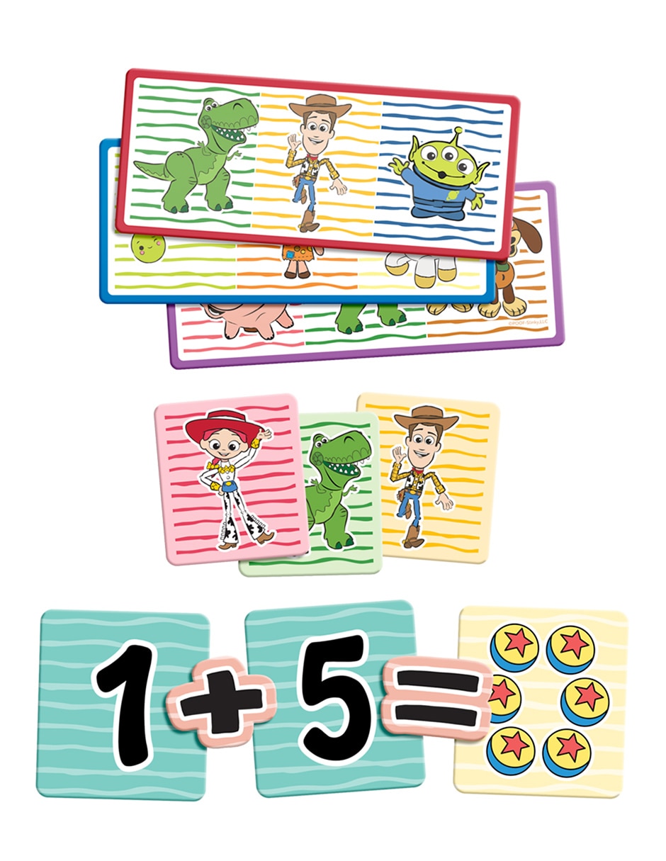 Juego de mesa preescolar educando: suma, memoriza y ordena Toy Story Preescolar 2