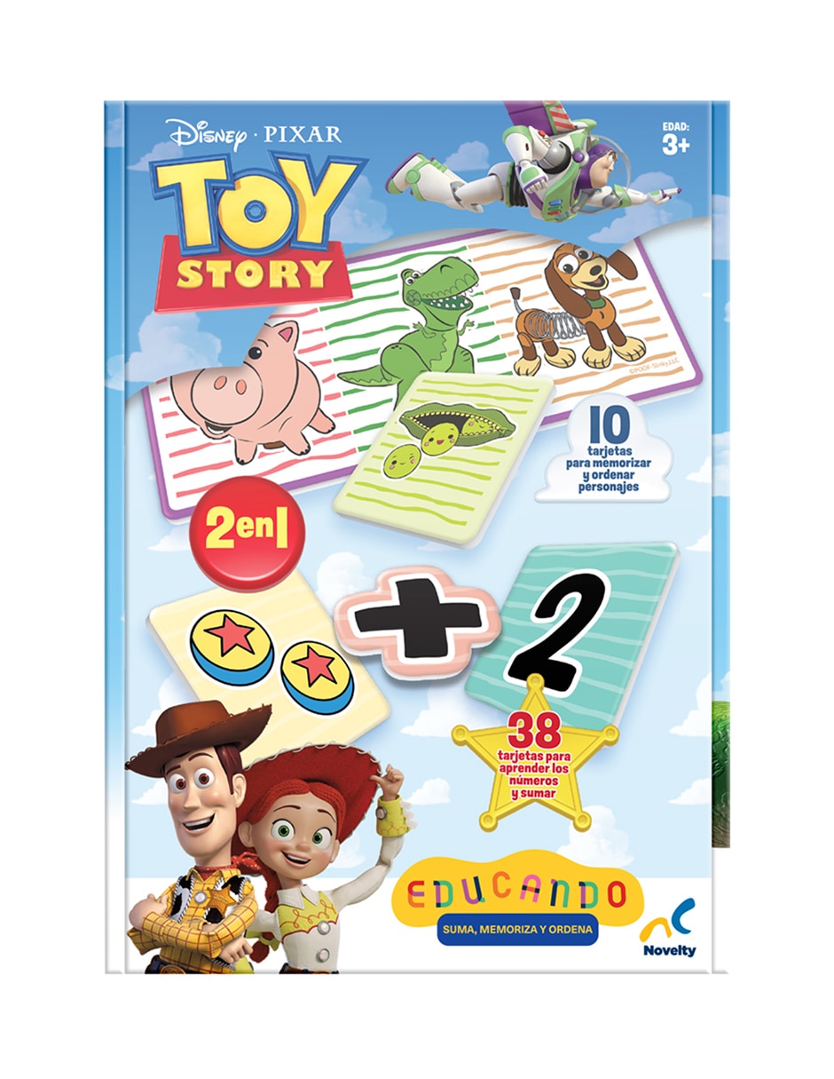 Juego de mesa preescolar educando: suma, memoriza y ordena Toy Story Preescolar 4