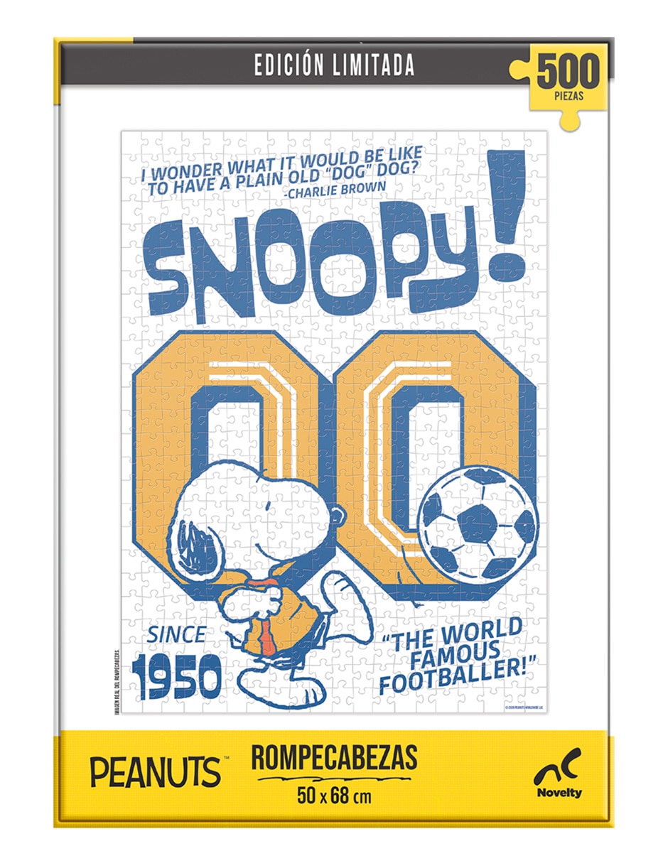 Rompecabezas Peanuts fútbol edición limitada Novelty 500 piezas 9
